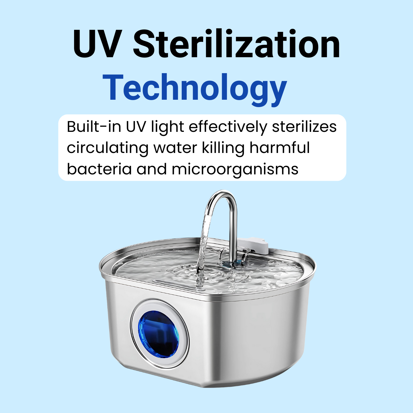 Pawira™  Stainless Steel Water Fountain