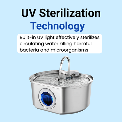 Pawira™  Stainless Steel Water Fountain