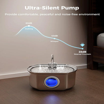 Pawira™  Stainless Steel Water Fountain