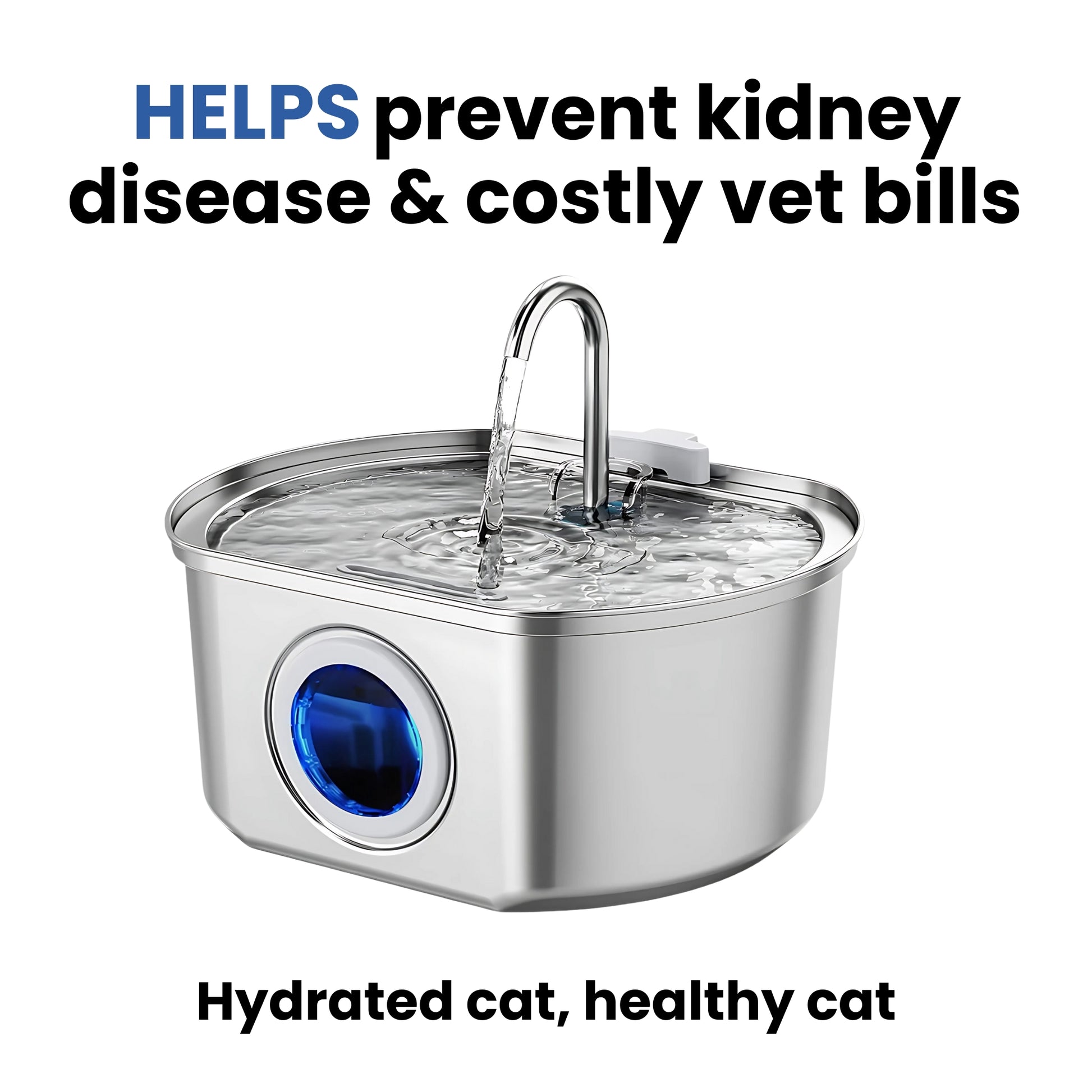 Pawira™ Stainless Steel Water Fountain