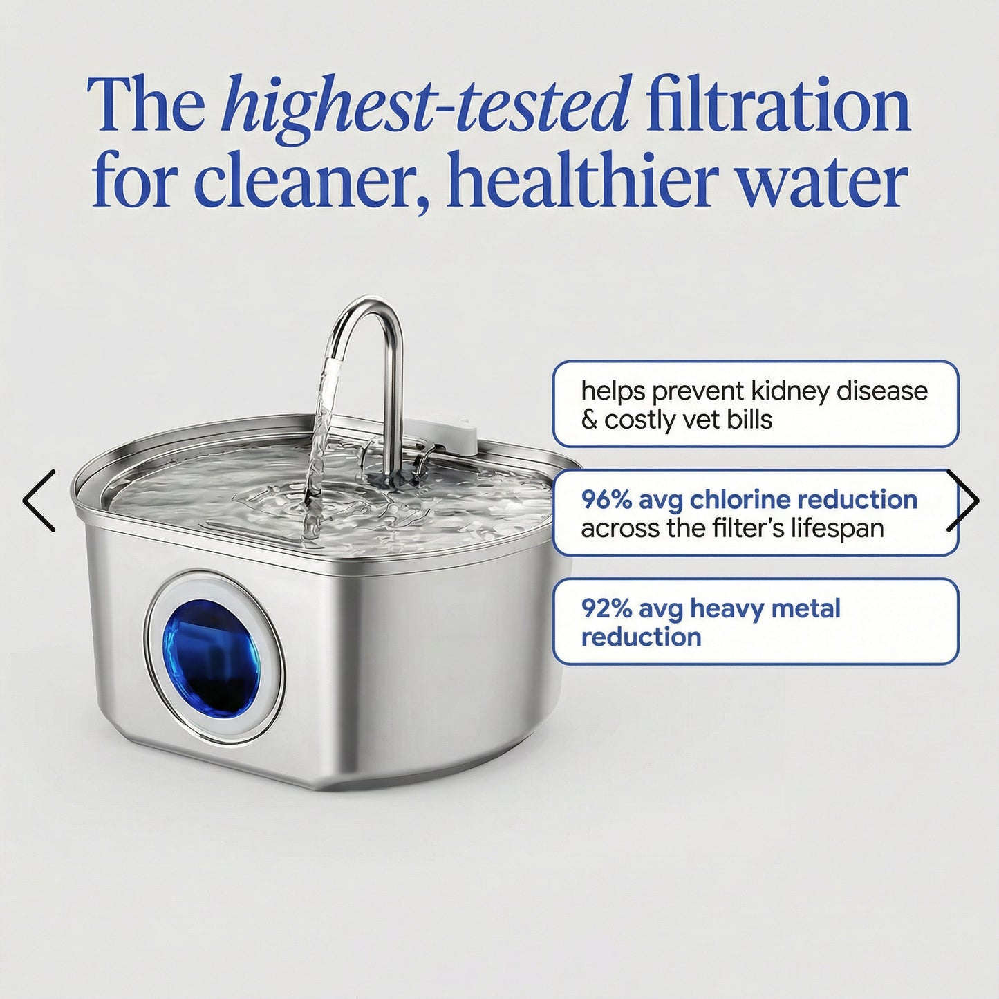 Pawira™ Stainless Steel Water Fountain