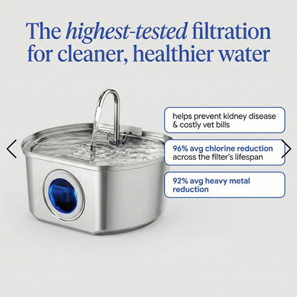 Pawira™ Stainless Steel Water Fountain